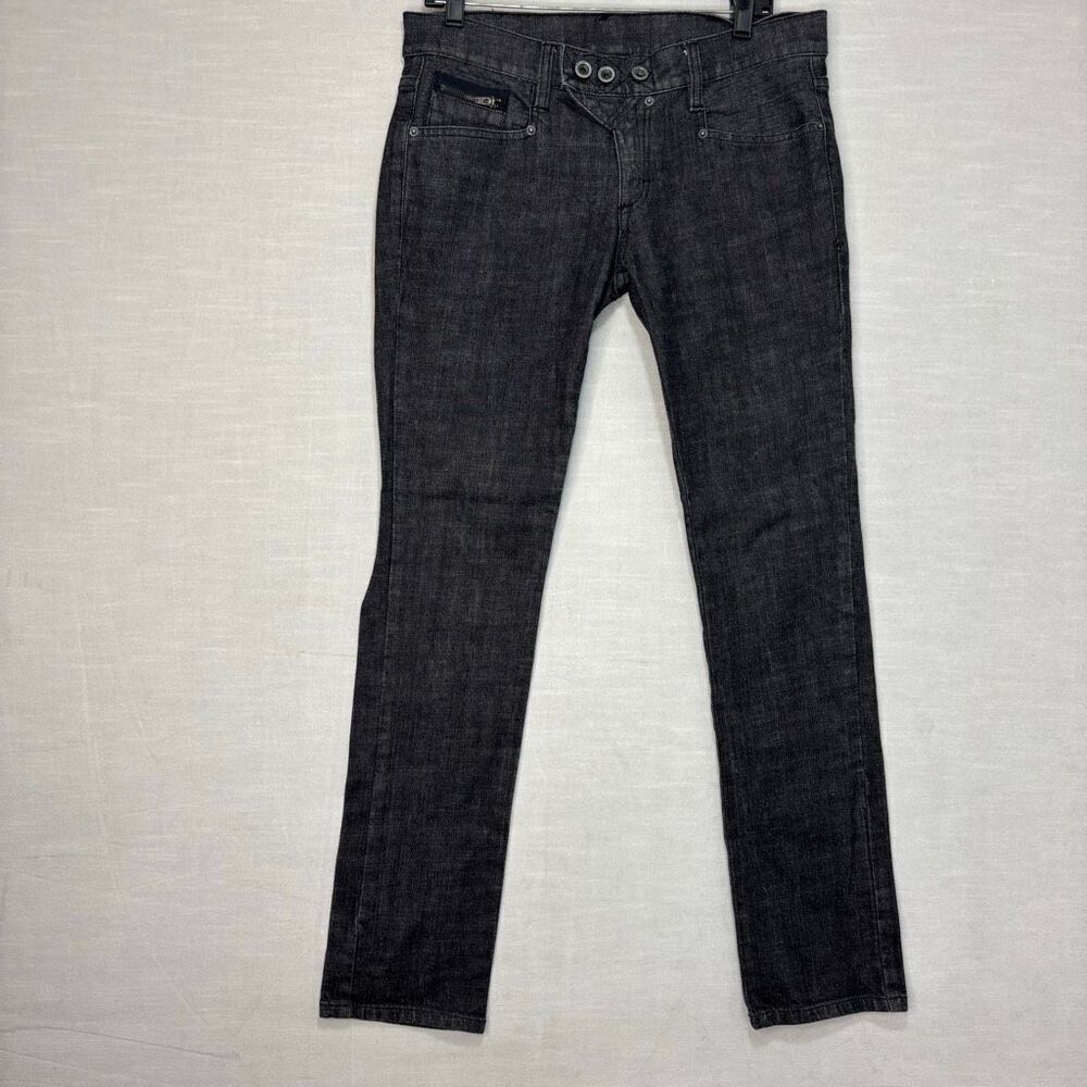 Hurley Women's Size 31 Button Fly Black Slim Fit Jeans